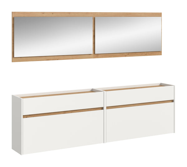 Ensemble de vestibule DRIVE (L/H/P : env. 220/192/32 cm) en sauge/sauge