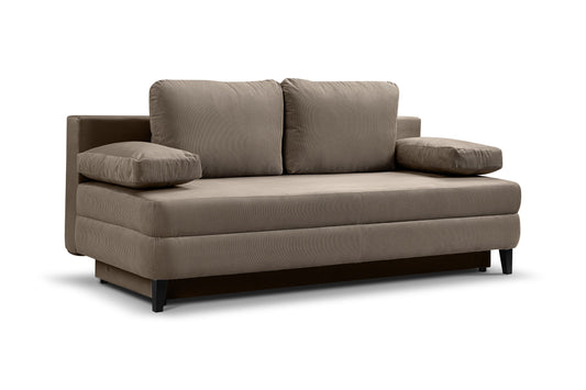 Canapé-lit Sorto – Canapé confortable en velours côtelé avec fonction couchage
