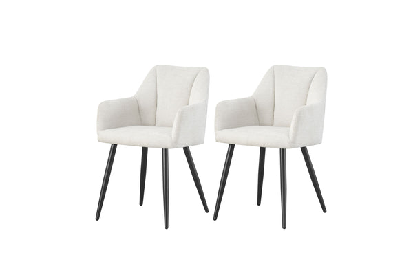 Stuhl Barcelona 2er Set – Moderner Polsterstuhl mit Stoffbezug