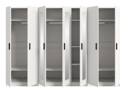 Homes & Jones Kleiderschrank weiß 3-tlg., Schlafzimmerschränke 280 cm breit