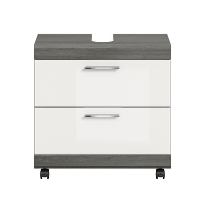 Homes & Jones Waschbeckenunterschrank auf Rollen, Schrank easy to handle