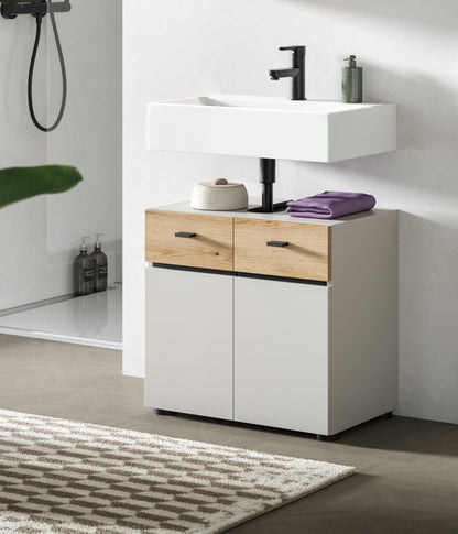 Homes & Jones Waschbeckenunterschrank 60 cm breite, Badezimmerschrank, Badmöbel