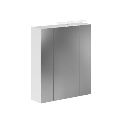 Armoire de toilette avec éclairage LINUS (L/H/P : env. 60/71/19 cm) en noir/verre miroir