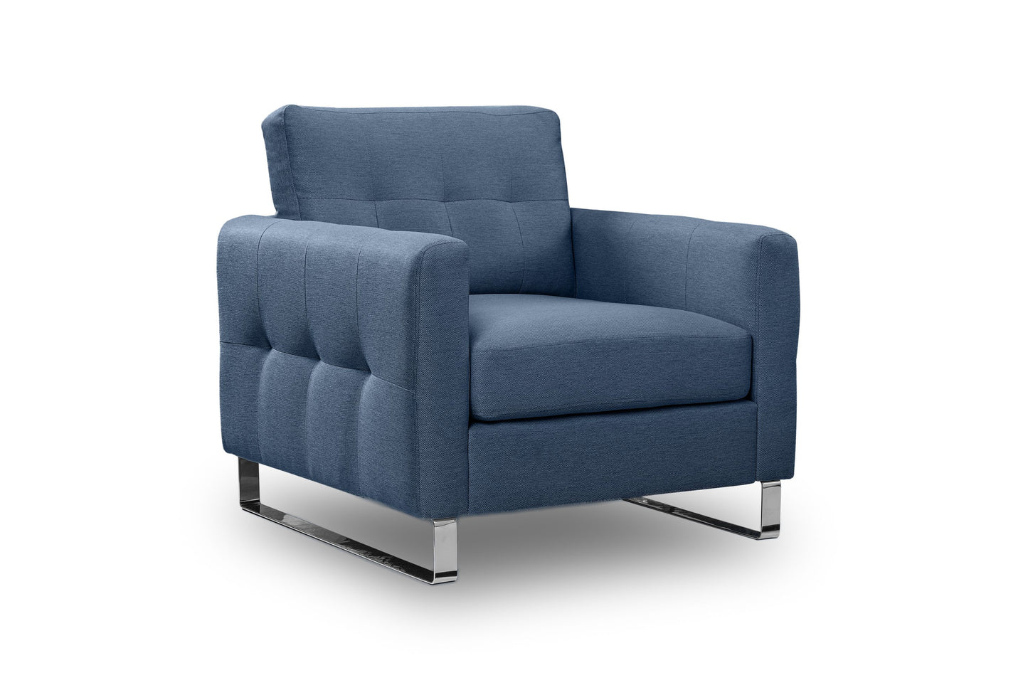 Fauteuil Hera – Fauteuil rembourré moderne avec revêtement en tissu plat