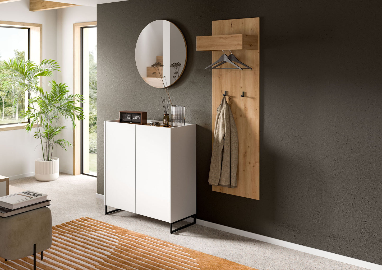 Homes & Jones Garderobe 3-tlg., Garderobenset, Dielenmöbel-Flurmöbel