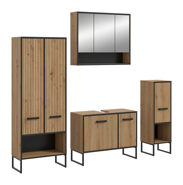 Bad-Set BAGNO (B/H/T: ca. 199/192/36 cm) in Artisan Oak Nachbildung/Artisan Oak Nachbildung