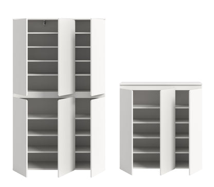 Armoire universelle SCARPA (L/H/P : env. 235/175/37 cm) en vert fumée/vert fumée