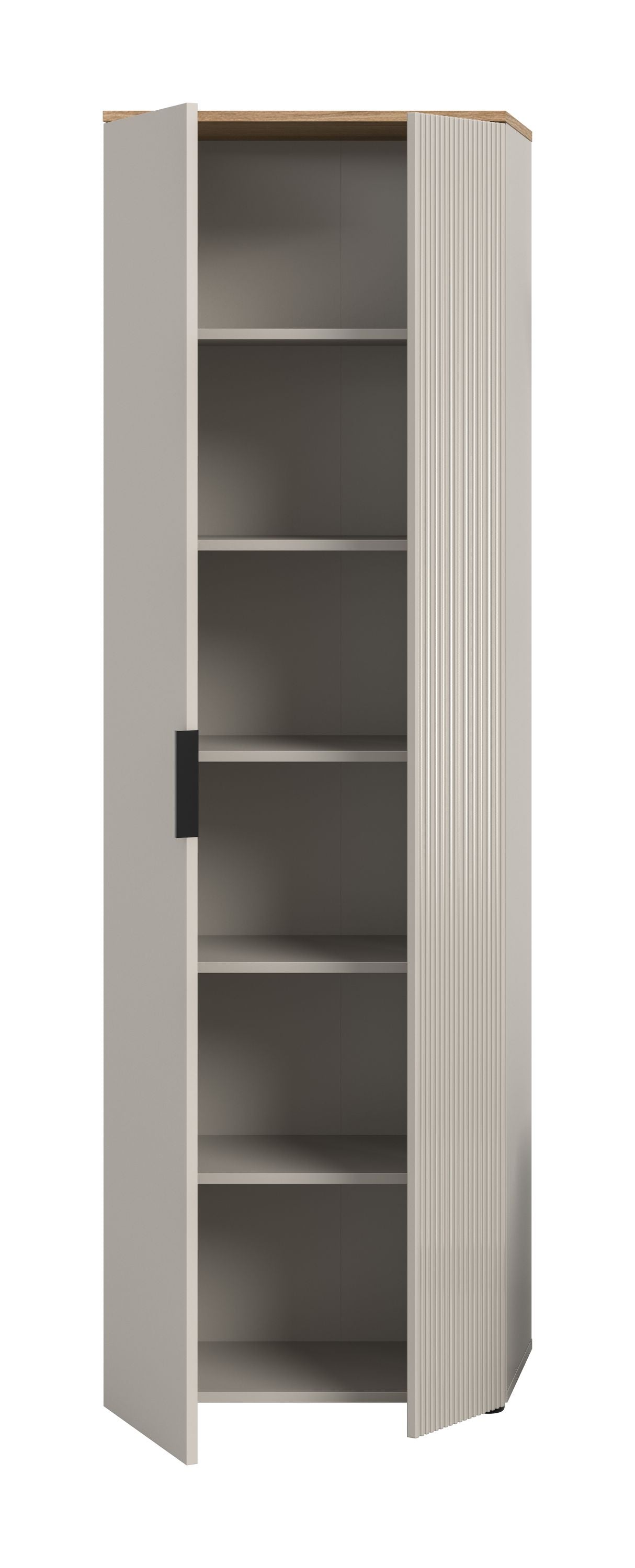 Armoire SLIDE (L/H/P : env. 60/190/36 cm) en cachemire/cachemire