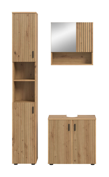 MONE bathroom set (W/H/D: approx. 105/192/30 cm) in cashmere/cashmere