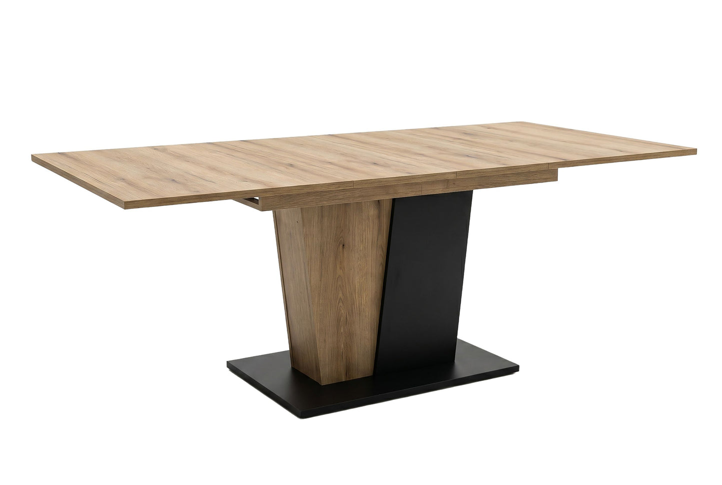 Molina Esstisch  (B/H/T: 150x76x90 cm) in Evoke Oak Nachbildung und Basalt grau