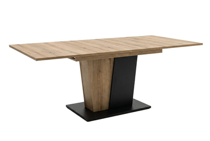 Molina Esstisch  (B/H/T: 150x76x90 cm) in Evoke Oak Nachbildung und Basalt grau