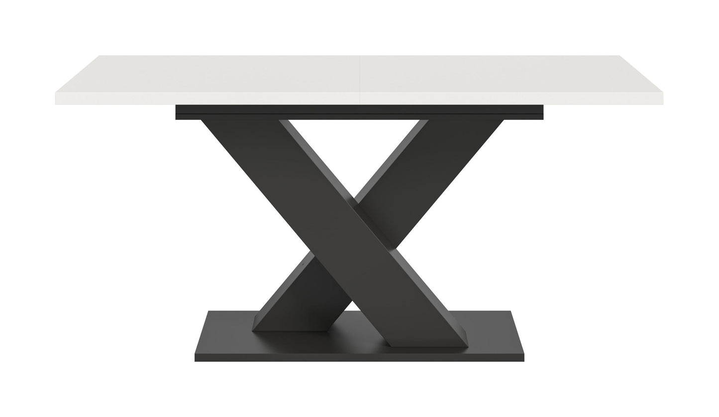 Table de salle à manger MOTION (L/H/P : env. 150/76/90 cm) en blanc/cachemire