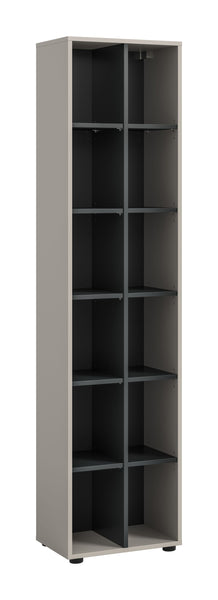 Stauraumregal NOIDA (B/H/T: ca. 45/192/35 cm) in Kaschmir/Kaschmir
