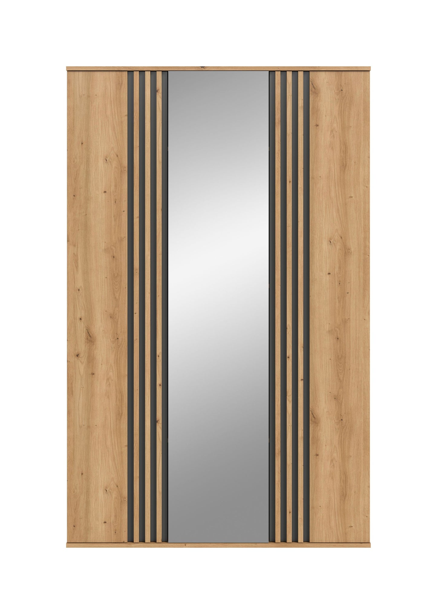 Homes & Jones Kleiderschrank 120cm breit 3-türig, Schlafzimmerschrank