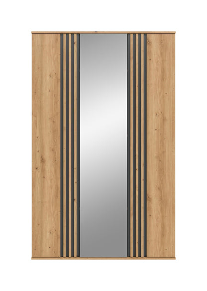 Homes & Jones Kleiderschrank 120cm breit 3-türig, Schlafzimmerschrank