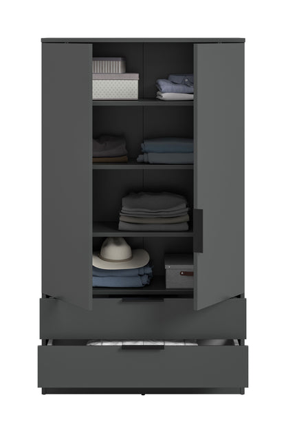 Homes & Jones Kleiderschrank 80 cm, Jugendzimmerschrank mit Schubladen