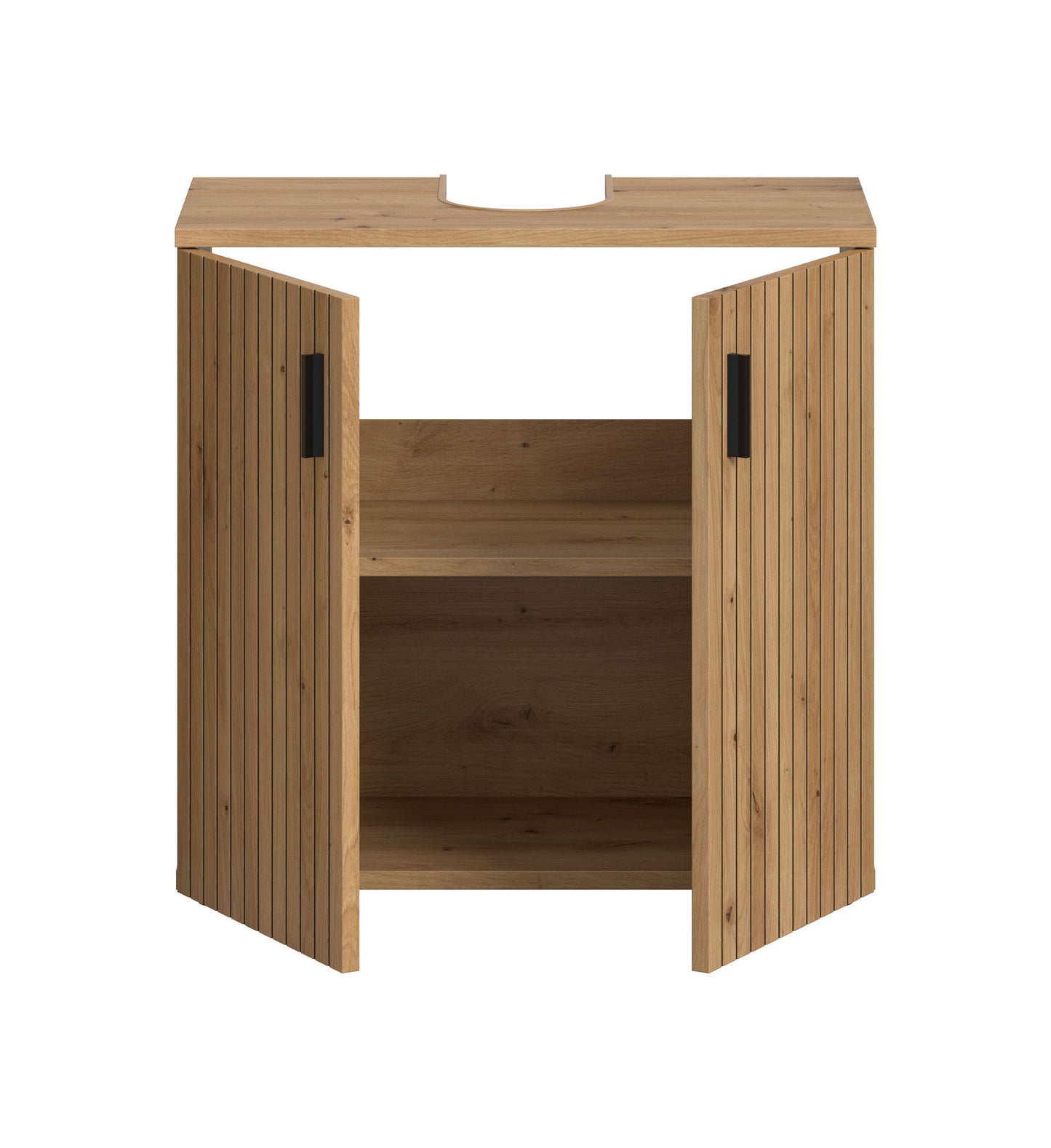 Meuble sous-lavabo MONE (L/H/P : env. 60/59/30 cm) en cachemire/cachemire