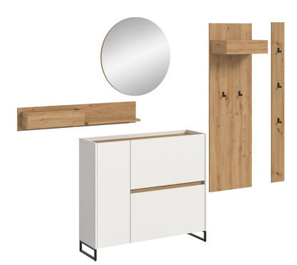 Homes & Jones Garderobe 5-tlg., Garderobenkomplettset, Dielenmöbel-Flurmöbel