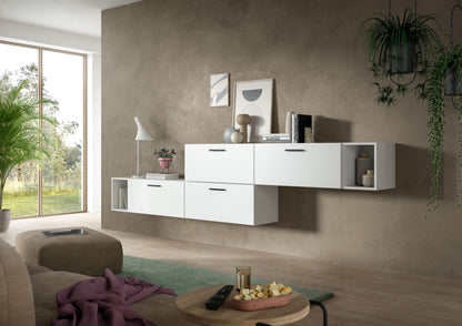 Homes & Jones Wohnwand 2-tlg. TV Möbel Modular Lowboard, Wohnzimmerschrank