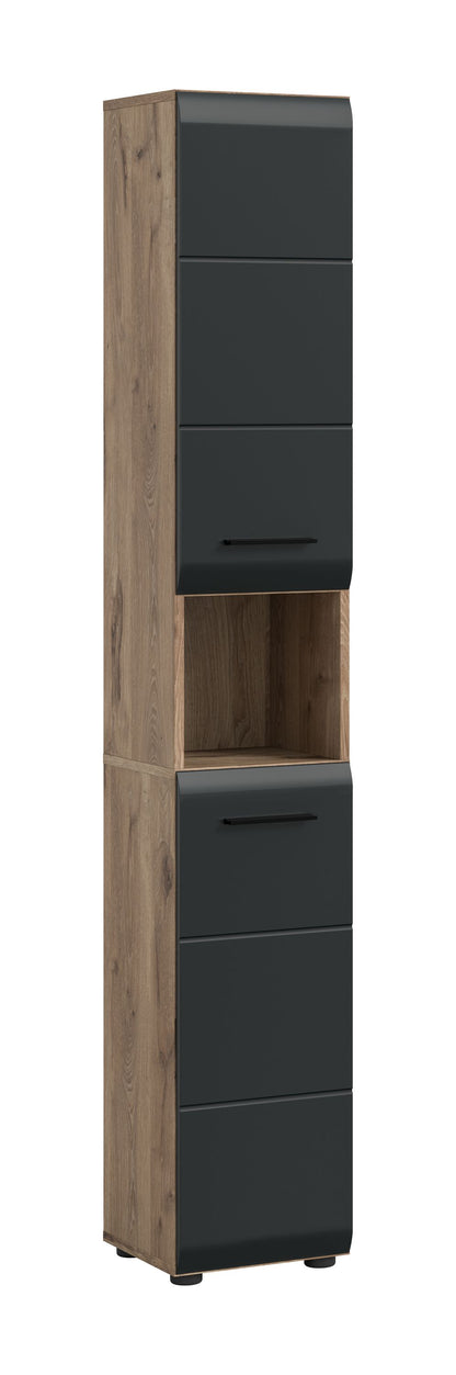 Homes & Jones Badhochschrank schmal 30 cm breit, Badschrank, Badmöbel