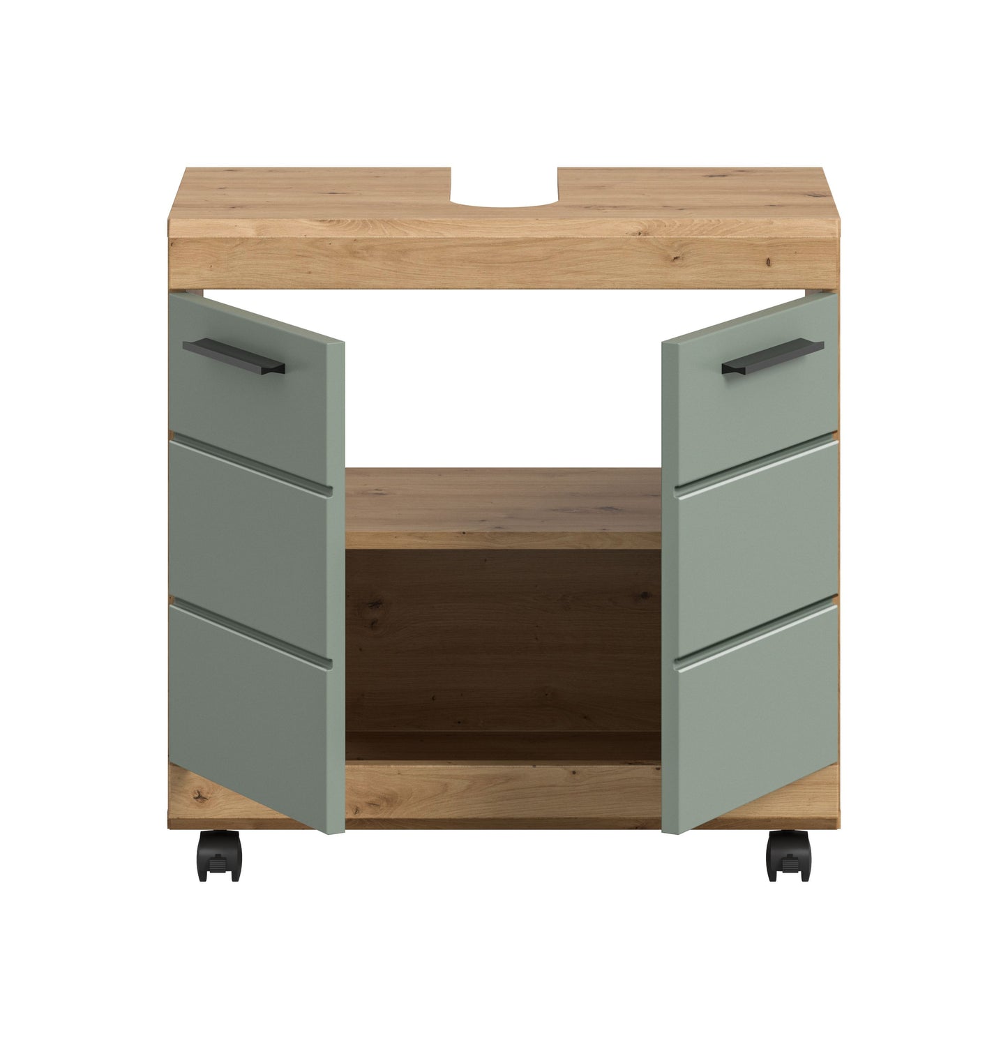 Homes & Jones Waschbeckenunterschrank auf Rollen, Schrank easy to handle