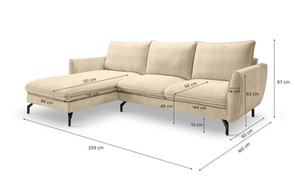 Corner Sofa Toronto – Sustainable Living Area with Cold Foam Upholstery