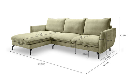 Corner Sofa Toronto – Sustainable Living Area with Cold Foam Upholstery