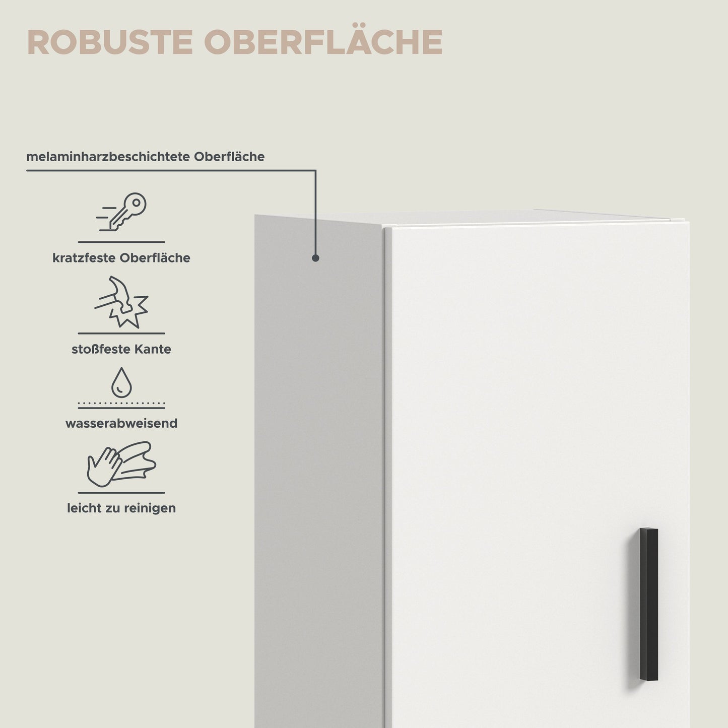 Meuble TV mural THE ONE (l/h/p : env. 75/34/34 cm) en imitation chêne Artisan/vert fumé