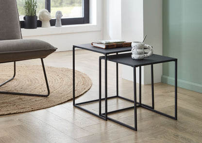 Homes & Jones Beistelltisch 2er Set 38x38x41 cm & 34x34x37 cm