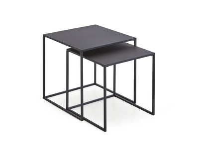 Homes & Jones Beistelltisch 2er Set 38x38x41 cm & 34x34x37 cm