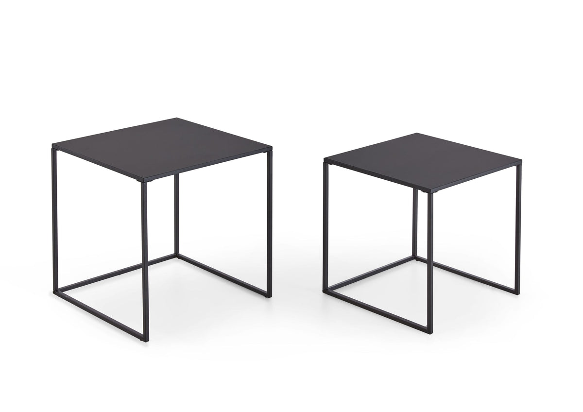 Homes & Jones Beistelltisch 2er Set 38x38x41 cm & 34x34x37 cm