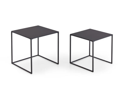 Homes & Jones Beistelltisch 2er Set 38x38x41 cm & 34x34x37 cm