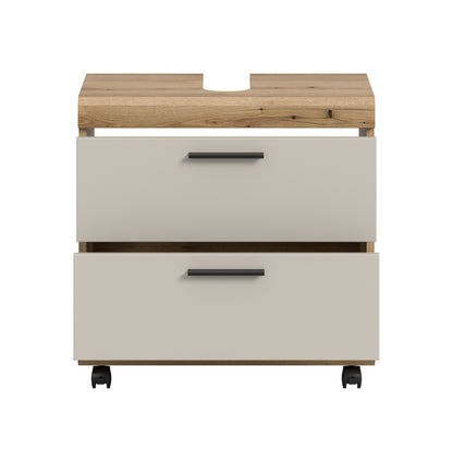 Homes & Jones Waschbeckenunterschrank auf Rollen, Schrank easy to handle