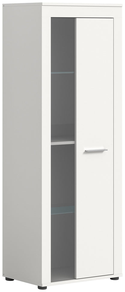 Homes & Jones Vitrinenschrank 60 cm breit, Wohnzimmerschrank, Wohnmöbel