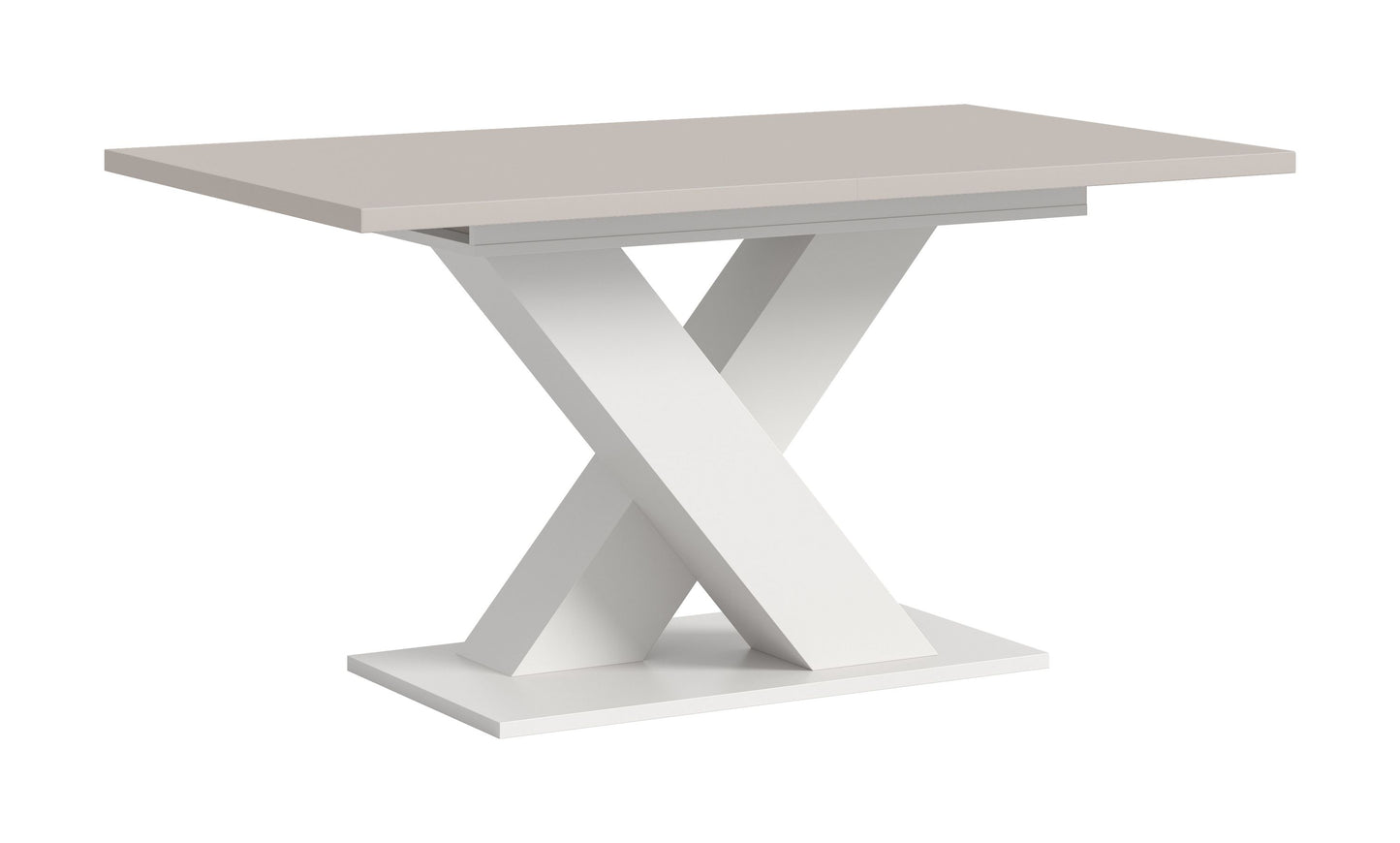 Table de salle à manger MOTION (L/H/P : env. 150/76/90 cm) en blanc/cachemire