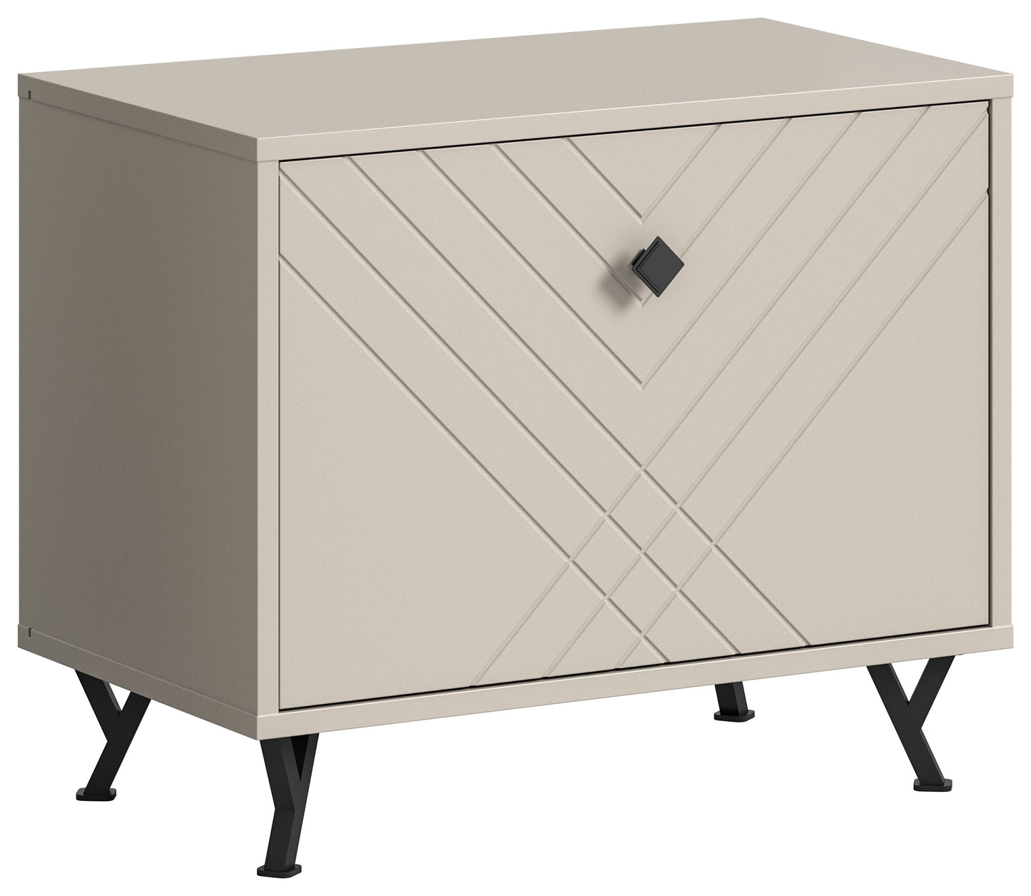 Banc NOTES (L/H/P : env. 60/50/35 cm) en beige sable/beige sable mat
