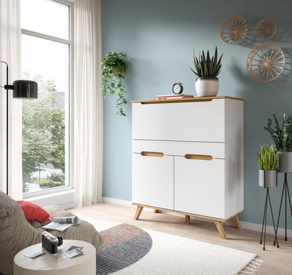 Homes & Jones Sekretär Schreibtisch Skandi Style, Büromöbel-Home-Office