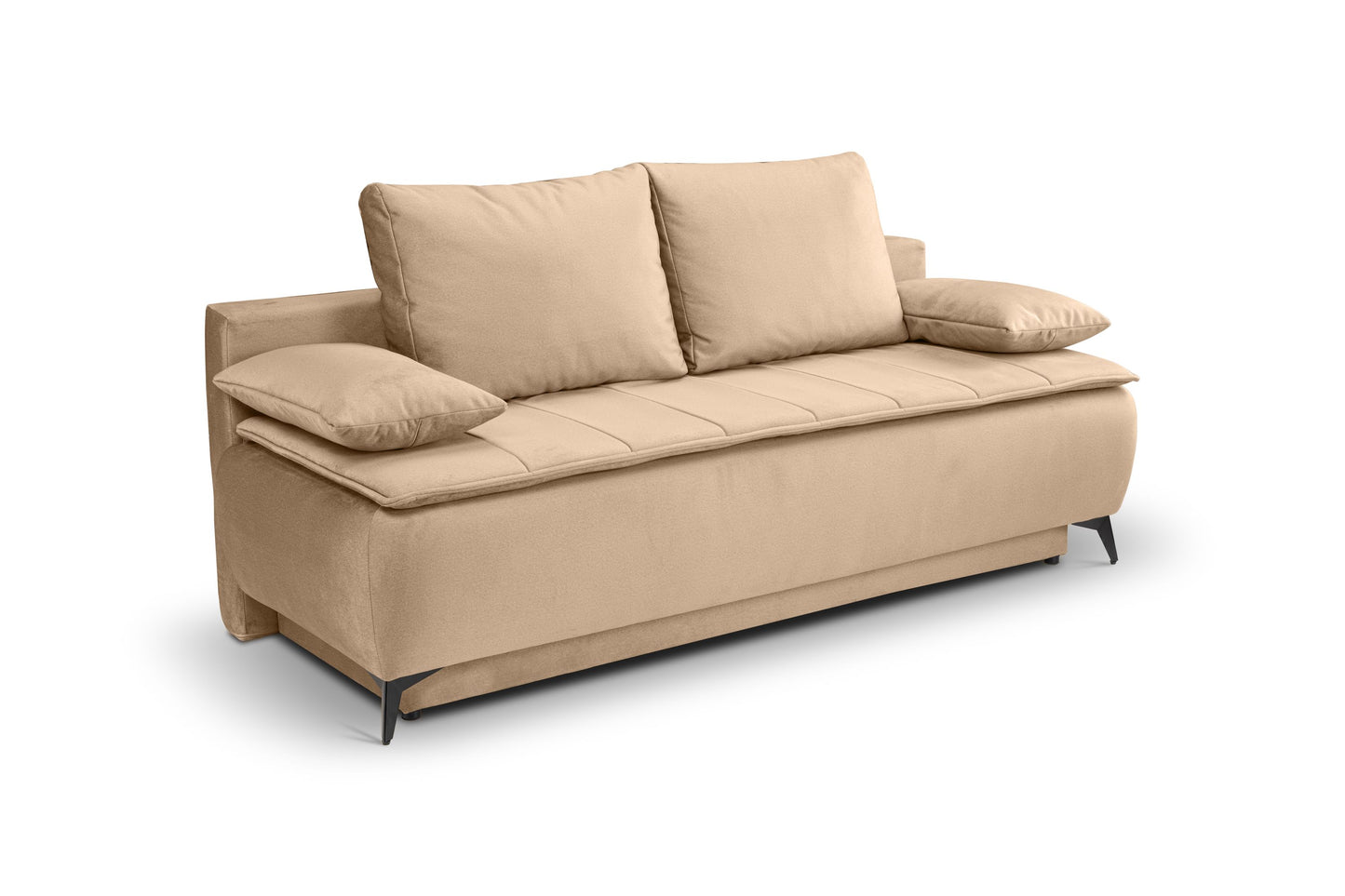 Canapé convertible Sendi – Luxueux canapé en velours avec fonction couchage