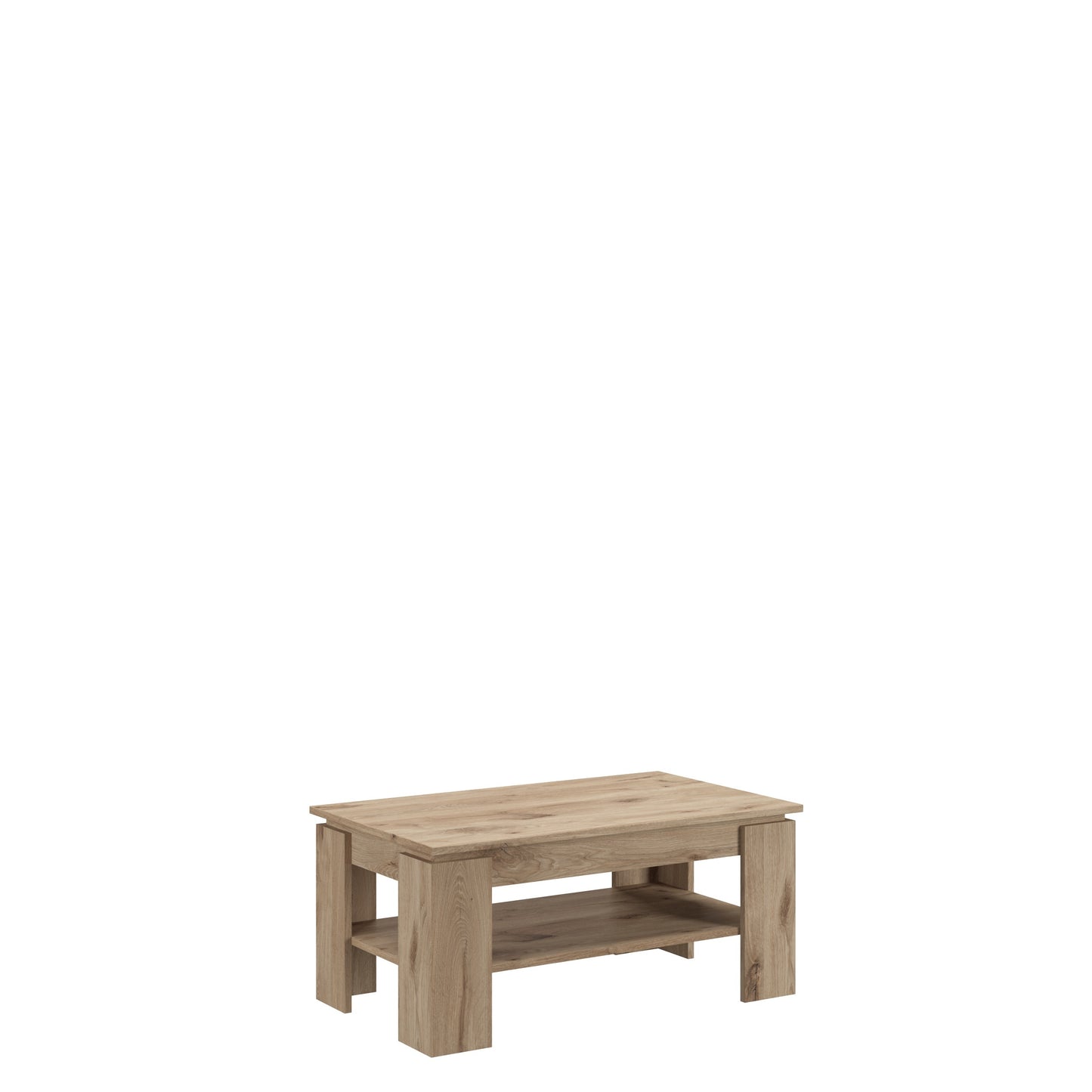 Table basse TITAN (L/H/P : env. 100/45/60 cm) en imitation chêne Artisan/imitation chêne Artisan