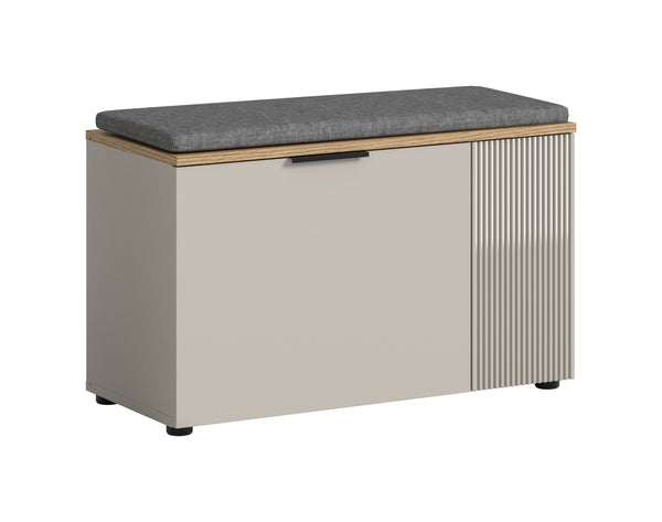 Banc avec coussin d'assise SLIDE (L/H/P : env. 80/48/36 cm) en Cachemire/Cachemire