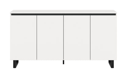 Buffet TOMASA (L/H/P : env. 160/84/36 cm) en imitation Chêne Evoke/imitation Chêne Evoke