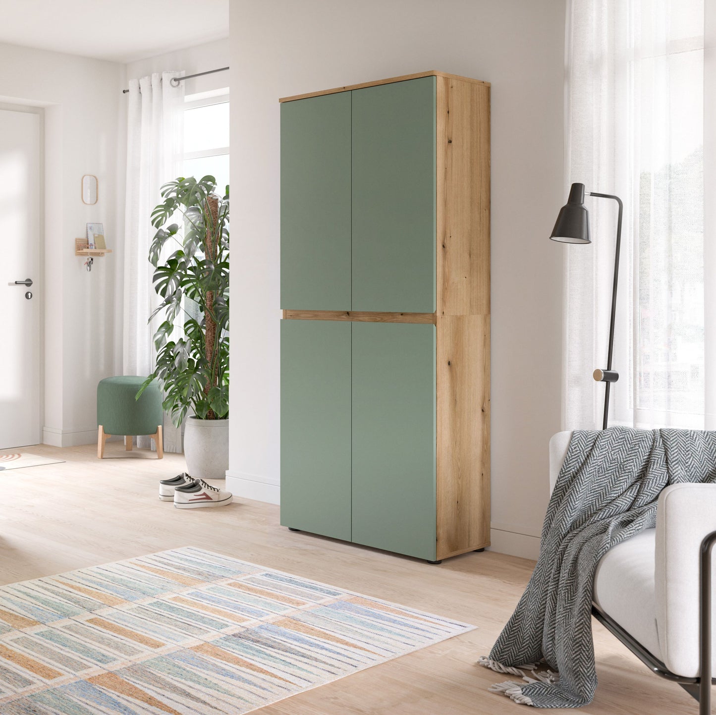 Homes & Jones Universalschrank 70 cm breit,  Mehrzweckschrank, Garderobe, Diele
