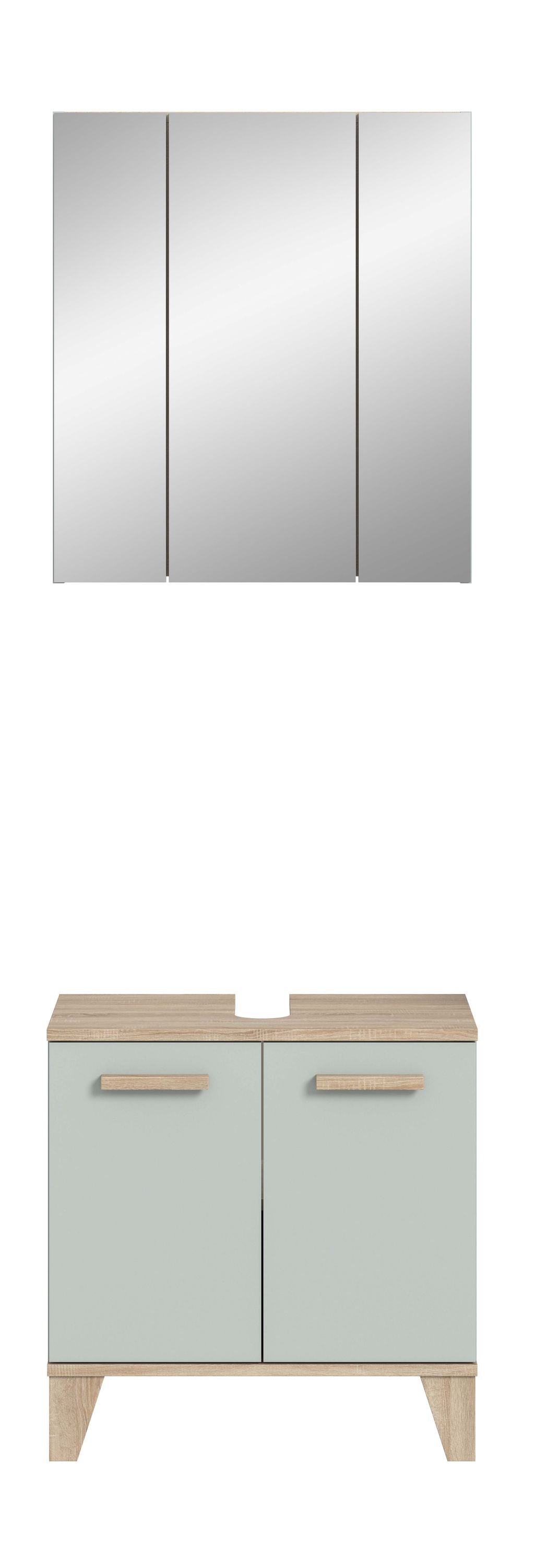 Ensemble de salle de bain STAR (l/h/p : env. 60/190/34 cm) vert clair/vert clair