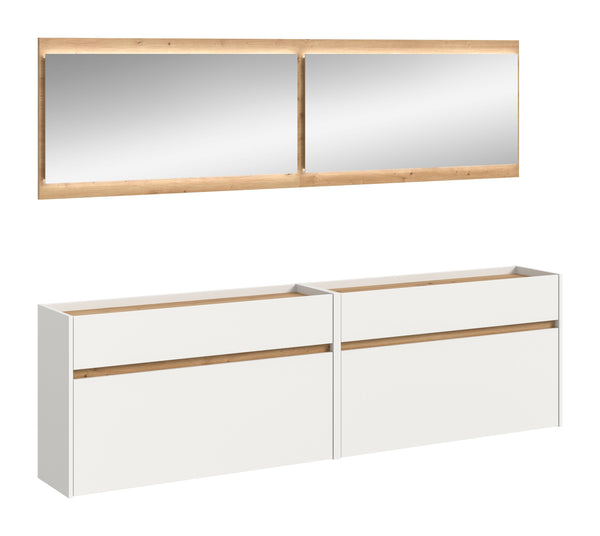 Ensemble de vestibule DRIVE (L/H/P : env. 220/192/32 cm) en sauge/sauge