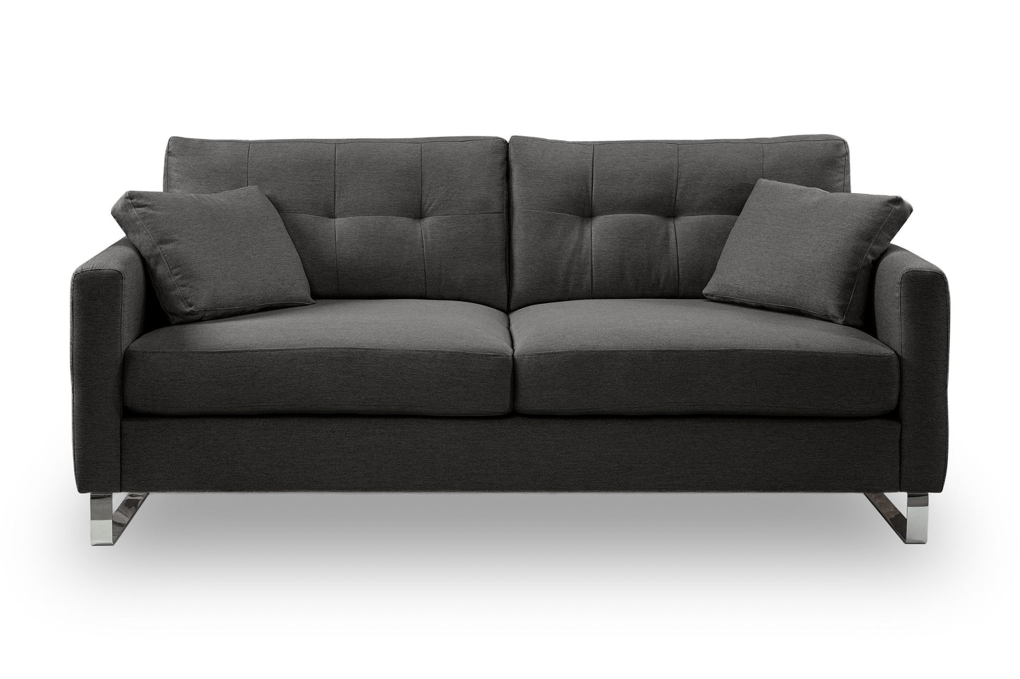 Homes & Jones Sofa 2,5-Sitzer, Modernes Sofa mit Stoffbezug in Flachgewebe