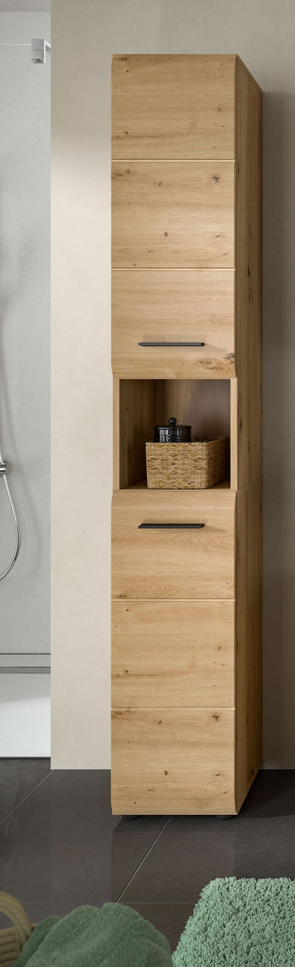 Homes & Jones Badhochschrank schmal 30 cm breit, Badschrank, Badmöbel