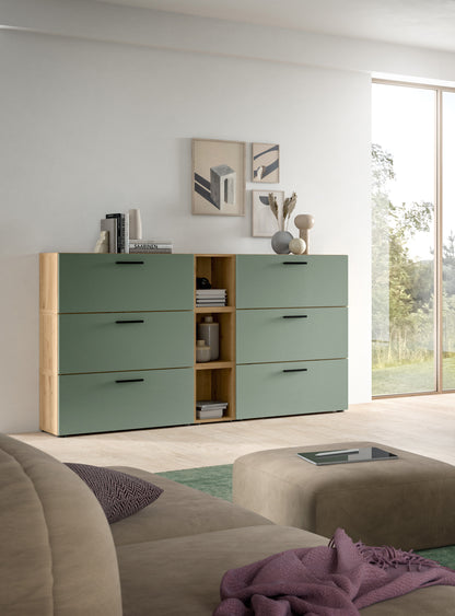 Homes & Jones Wohnwand 3-tlg. TV Möbel Modular Lowboard, Wohnzimmerschrank