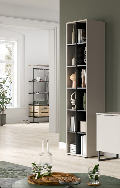 Homes & Jones Wohnzimmerregal, Regal für Wohnzimmer geeignet, Kaschmirfarben