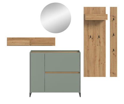Homes & Jones Garderobe 5-tlg., Garderobenkomplettset, Dielenmöbel-Flurmöbel