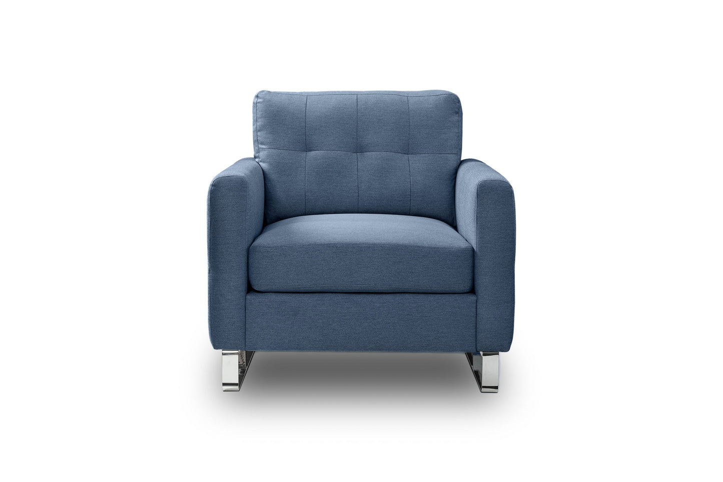 Fauteuil Hera – Fauteuil rembourré moderne avec revêtement en tissu plat